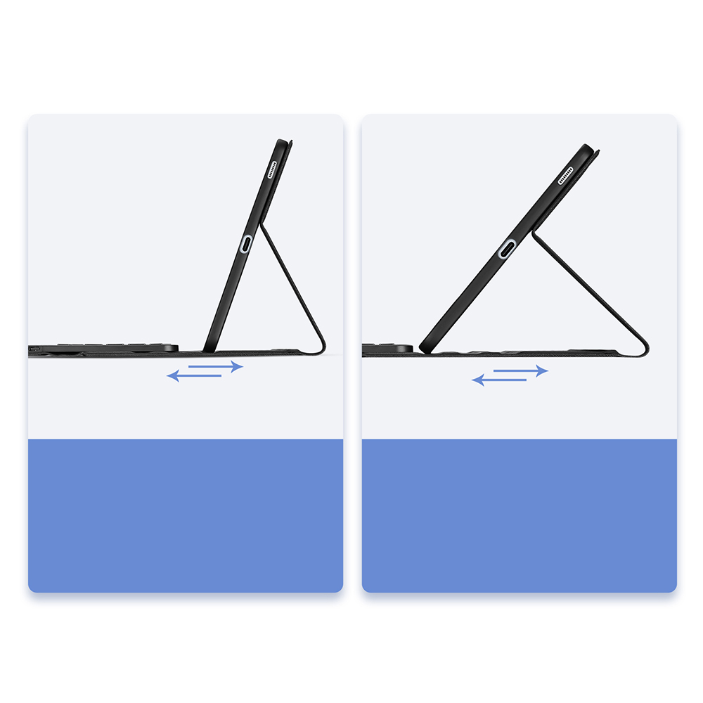 Etui z klawiaturą Bluetooth Dux Ducis (TK Series) do Galaxy Tab S10 FE Plus, czarne
